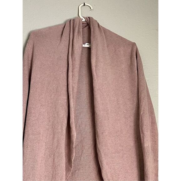 Leith Womens XS Open Front Long Cardigan Sweater With Pockets wool blend - Picture 4 of 5